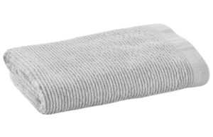 Světle šedý bavlněný ručník Kave Home Miekki 50 x 100 cm