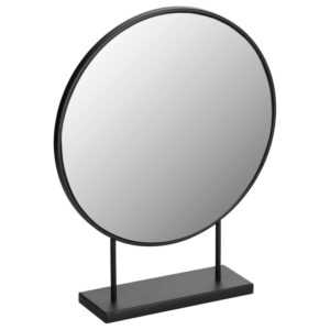 Černé kosmetické zrcadlo Kave Home Libia 45 x 36 cm