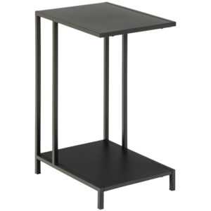 Scandi Černý kovový odkládací stolek Renna 30 x 40 cm