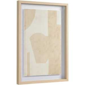 Béžový abstraktní obraz Kave Home Nannete 70 x 50 cm
