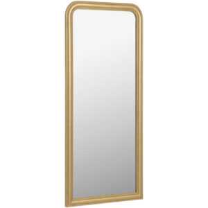 Zlaté závěsné zrcadlo Kave Home Adinoshika 90 x 190 cm