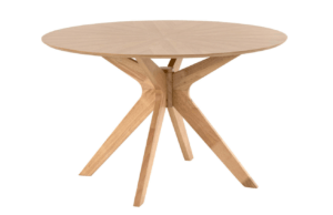 Dubový kulatý jídelní stůl Somcasa Carmel 120 cm