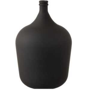 Matně černá skleněná váza J-line Olivius 56 cm