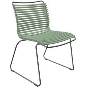 Světle zelená plastová zahradní židle HOUE Click