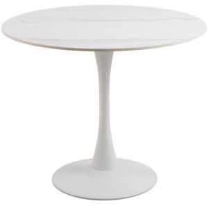 Scandi Bílý keramický jídelní stůl Montgomery 90 cm