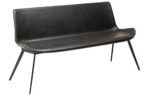 ​​​​​Dan-Form Vintage černá koženková jídelní lavice DAN-FORM Hype 152 cm