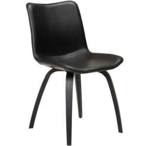 ​​​​​Dan-Form Černá koženková jídelní židle DAN-FORM Glee
