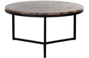 Hnědý mramorový konferenční stolek Richmond Orion 80 cm