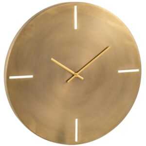 Zlaté kovové nástěnné hodiny J-Line Haora S