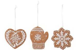 Set tří vánočních ozdob Bloomingville Pearl Ornaments 10 cm