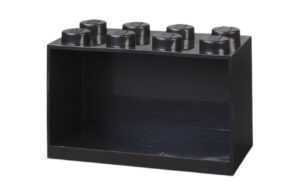 Černá nástěnná police LEGO® Storage 21 x 32 cm