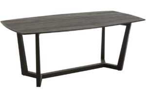 Černý dřevěný jídelní stůl J-line Moris 200 x 100 cm