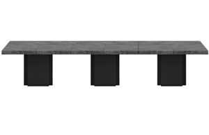 Betonově šedý jídelní stůl TEMAHOME Dusk 392 x 130 cm