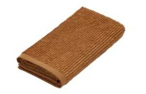 Hnědý bavlněný ručník Kave Home Yeni 50 x 90 cm