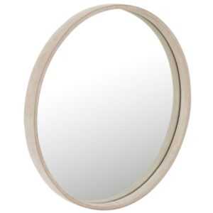 Béžové závěsné zrcadlo J-line Maxet 40 cm