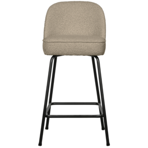 Hoorns Béžová čalouněná bouclé barová židle Tergi 65 cm