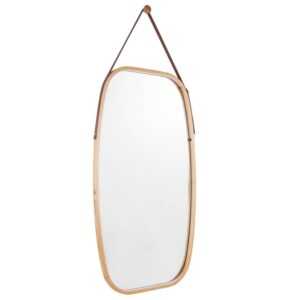Time for home Bambusové závěsné zrcadlo Idylica 74 x43 cm