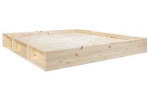 Dřevěná dvoulůžková postel Karup Design Ziggy 180 x 200 cm