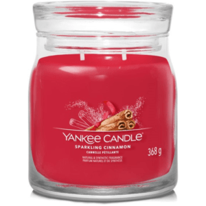 Střední vonná svíčka Yankee Candle Sparkling Cinnamon Signature