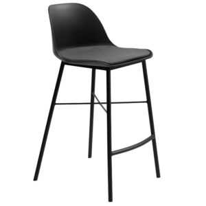 Černá plastová barová židle Unique Furniture Whistler 68 cm