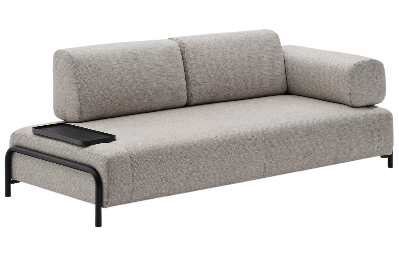 Kave Home Pohovka Compo 232 cm s malým stolkem