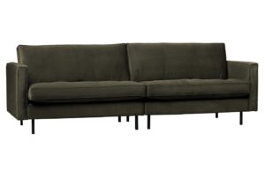 WOOOD Sametová pohovka Raden 275 cm s prošíváním