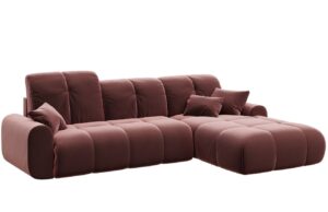 Devichy Sametová rozkládací pohovka Tous 290 cm