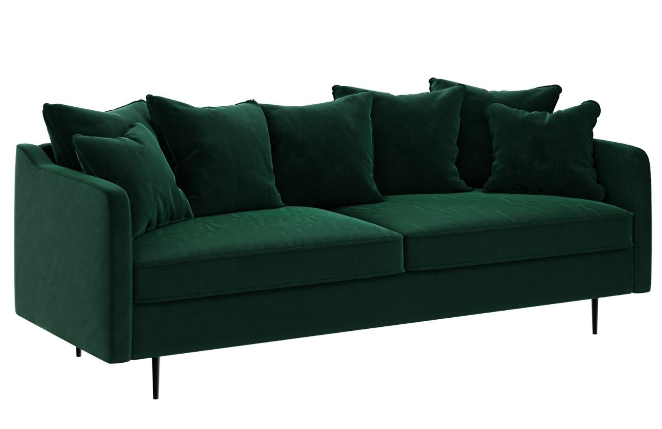 Ghado Sametová pohovka Esme 214 cm