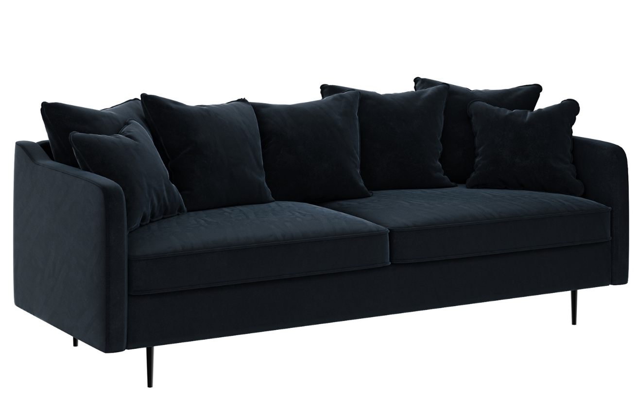 Ghado Sametová pohovka Esme 214 cm