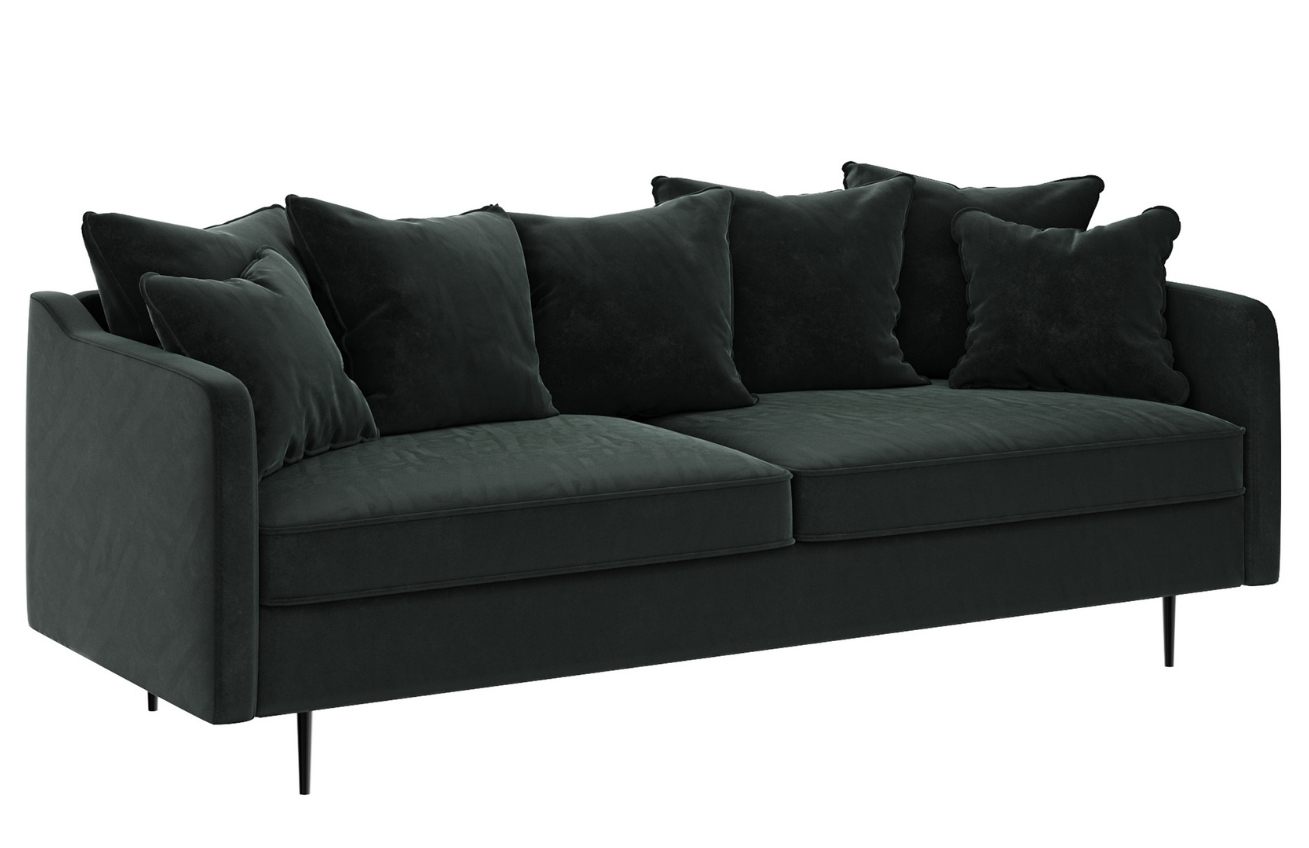 Ghado Sametová pohovka Esme 214 cm