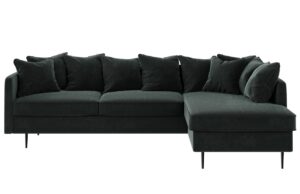 Ghado Sametová rohová pohovka Esme 255 cm