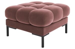 Micadoni Sametová podnožka Mamaia 60 x 60 cm