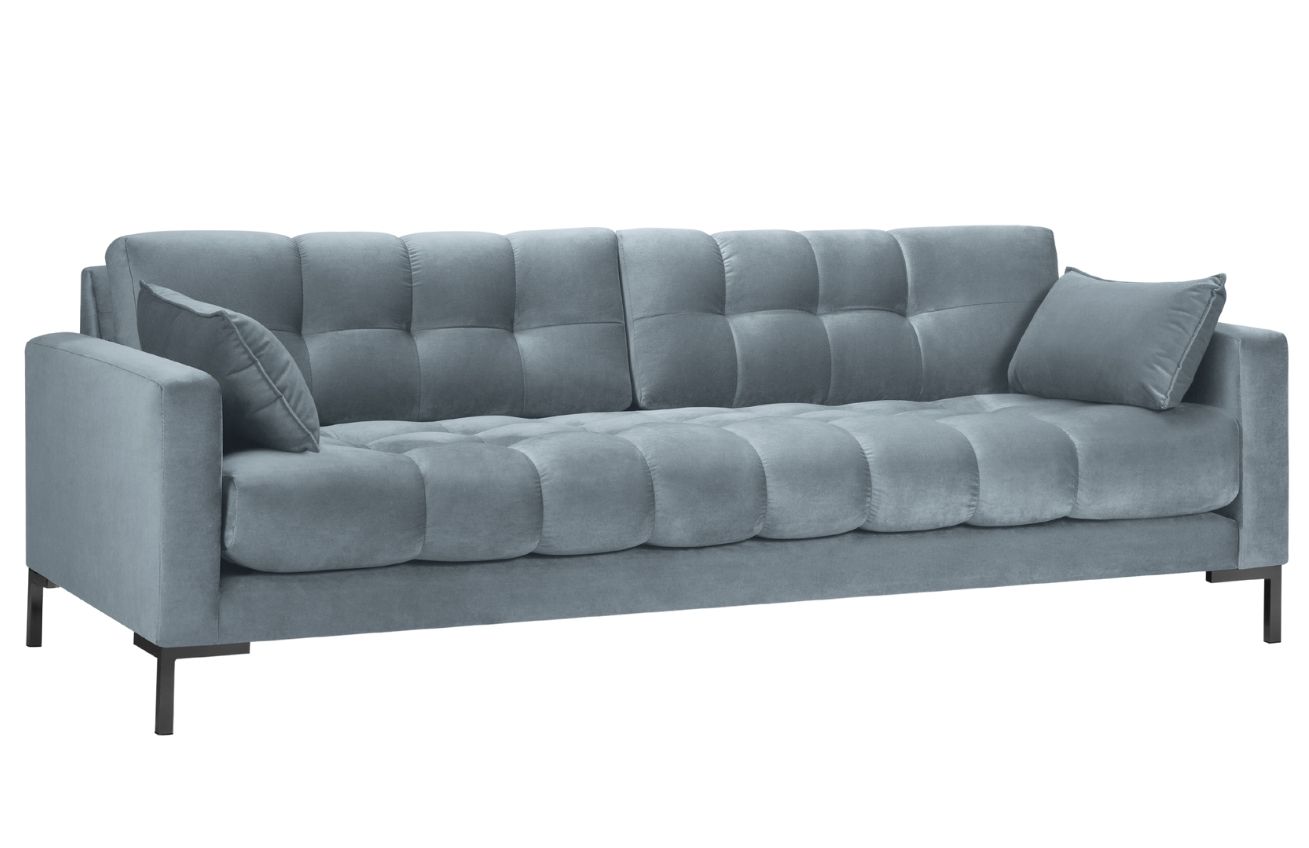 Micadoni Sametová pohovka Mamaia 217 cm