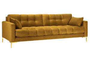 Micadoni Sametová pohovka Mamaia 217 cm