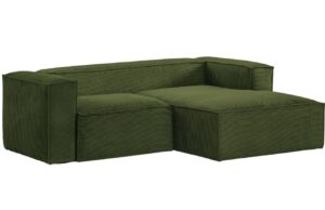 Kave Home Manšestrová rohová pohovka Blok 240 cm