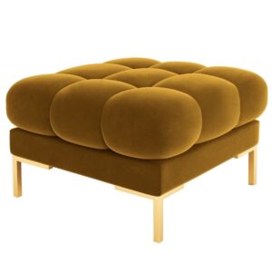 Micadoni Sametová podnožka Mamaia 60 x 60 cm