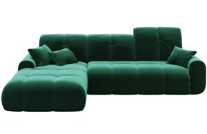 Devichy Sametová rohová pohovka Tous 290 cm