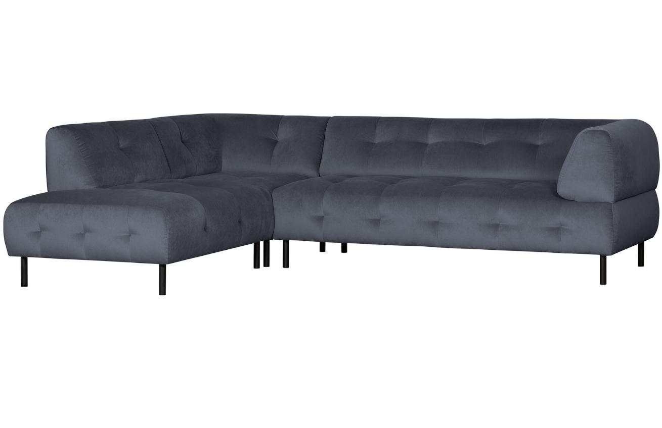 WOOOD Sametová rohová pohovka Doyle 267 cm