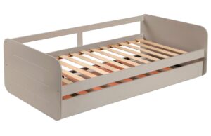 Šedá lakovaná dětská postel Marckeric Redona 90 x 190 cm