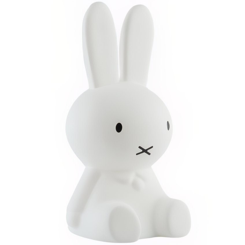 Bílá plastová dětská LED lampa Mr. Maria Miffy 50 cm