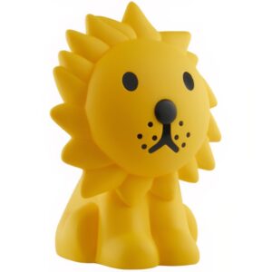 Žlutá plastová dětská LED lampa Mr. Maria Lion 50 cm