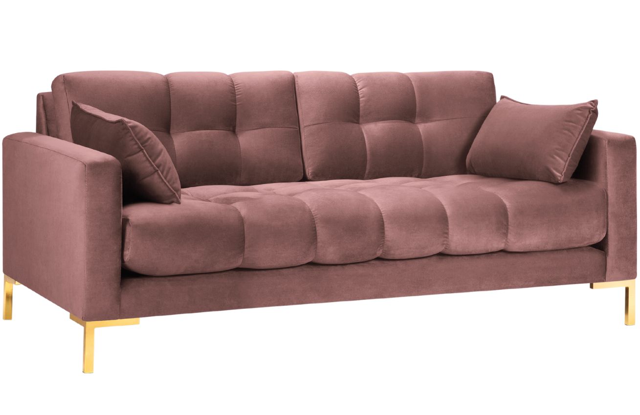 Micadoni Sametová pohovka Mamaia 177 cm