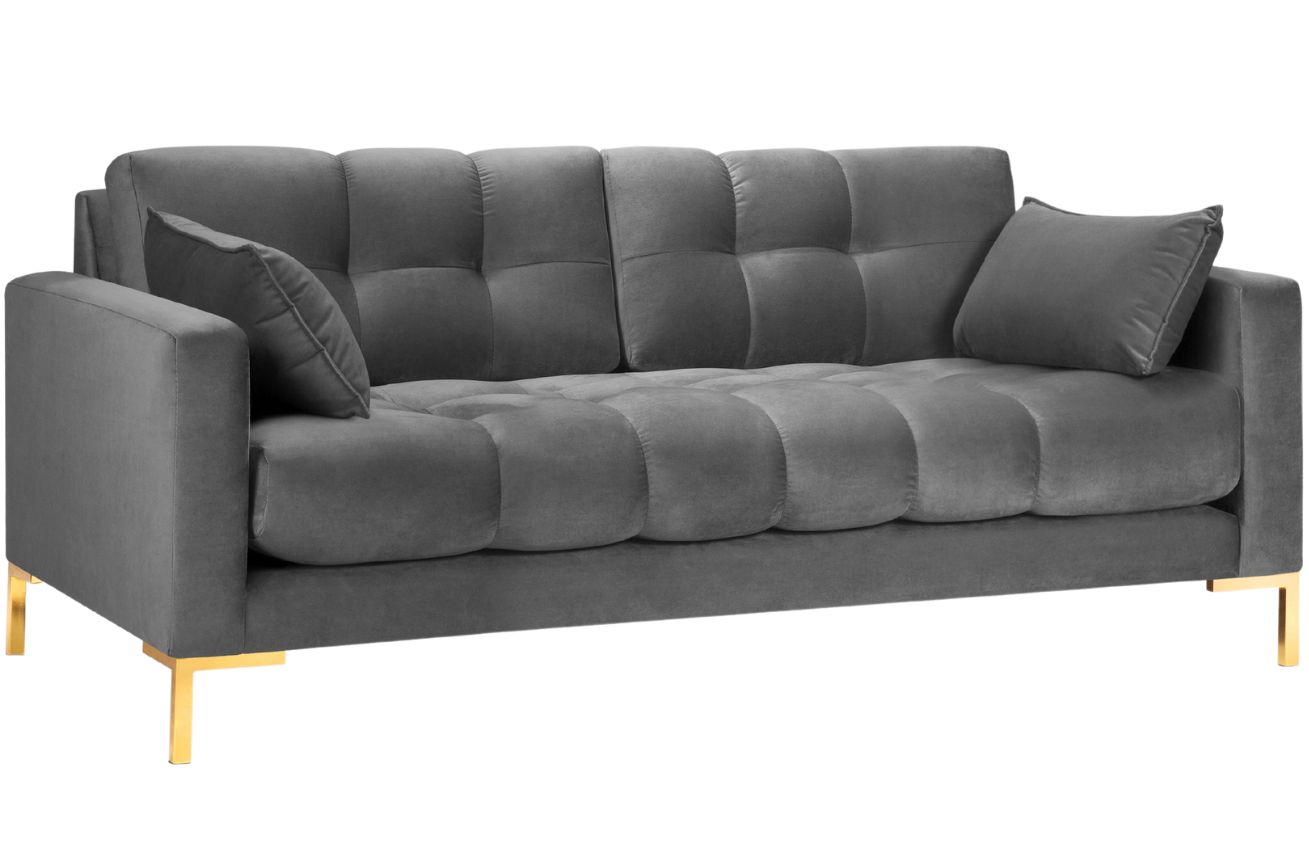 Micadoni Sametová pohovka Mamaia 177 cm