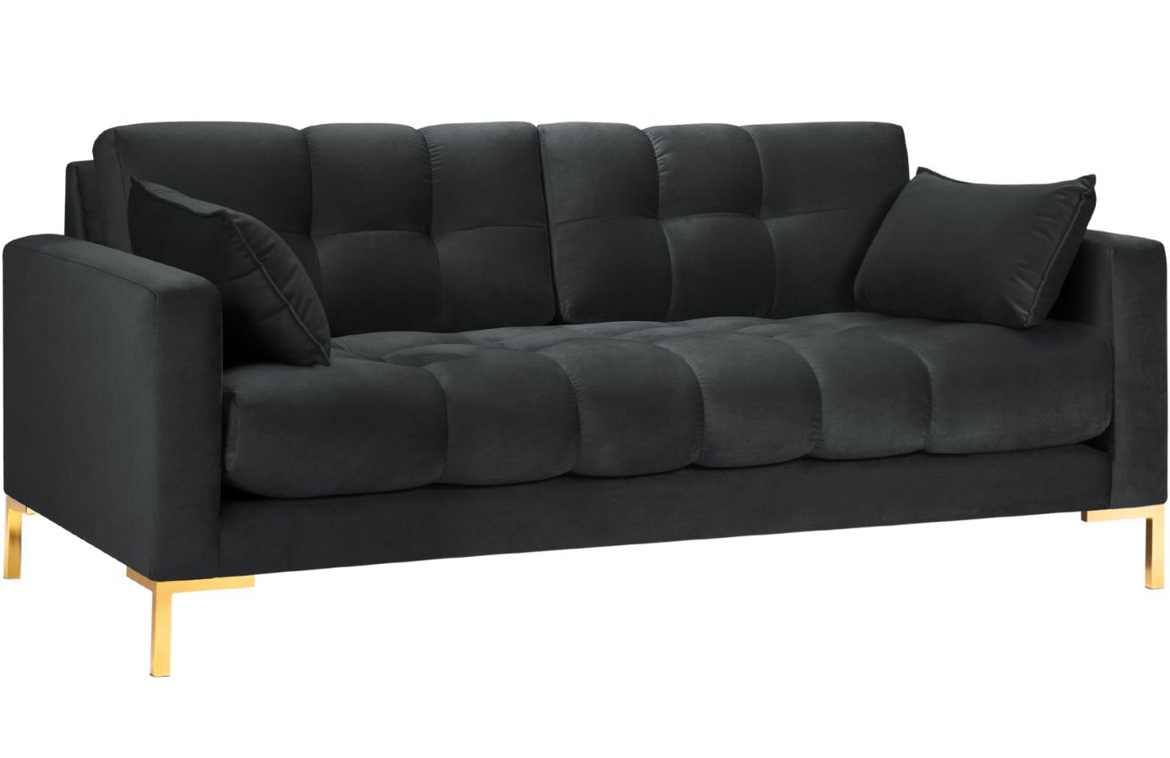 Micadoni Sametová pohovka Mamaia 177 cm