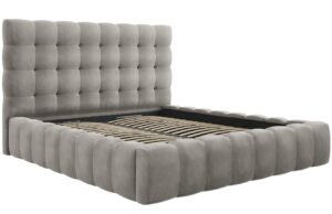 Micadoni Sametová postel Mamaia 180 x 200 cm s úložným prostorem
