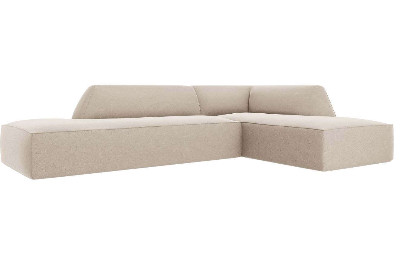 Micadoni Sametová rohová pohovka Ruby 273 cm