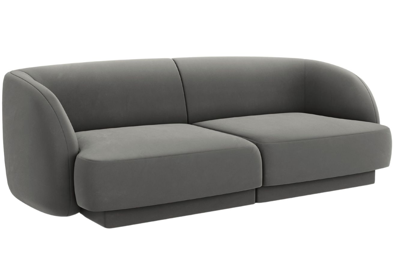 Micadoni Sametová pohovka Miley 180 cm