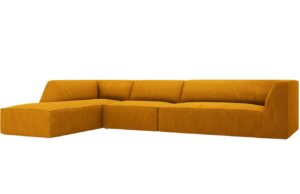 Micadoni Manšestrová rohová pohovka Ruby 366 cm