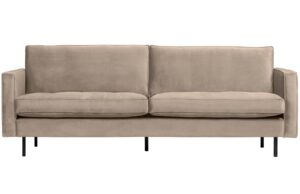 WOOOD Sametová pohovka Raden 230 cm s prošíváním