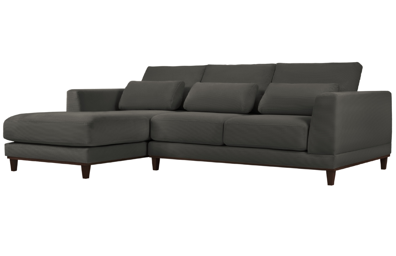 Windsor & Co Manšestrová rohová pohovka Leon 260 cm